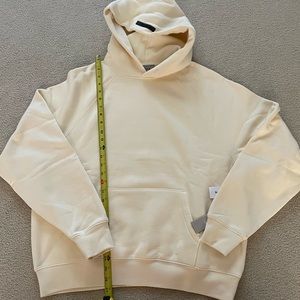 CREAM FEAR OF GOD ESSENTIALS HOODIE